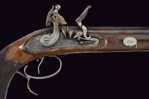 Pistola a pietra focaia da tiro di Silk  - Asta Rare Armi Antiche e Militaria da Tutto il Mondo - Associazione Nazionale - Case d'Asta italiane