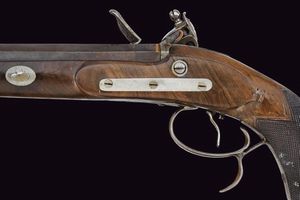 Pistola a pietra focaia da tiro di Silk  - Asta Rare Armi Antiche e Militaria da Tutto il Mondo - Associazione Nazionale - Case d'Asta italiane