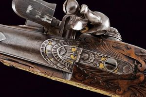 Bellissima pistola a pietra focaia di Claus  - Asta Rare Armi Antiche e Militaria da Tutto il Mondo - Associazione Nazionale - Case d'Asta italiane