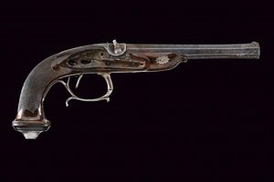 Elegante pistola da ufficiale priva di batteria  - Asta Rare Armi Antiche e Militaria da Tutto il Mondo - Associazione Nazionale - Case d'Asta italiane