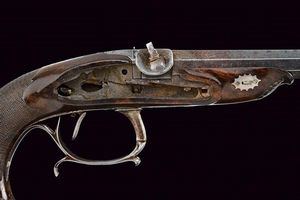 Elegante pistola da ufficiale priva di batteria  - Asta Rare Armi Antiche e Militaria da Tutto il Mondo - Associazione Nazionale - Case d'Asta italiane