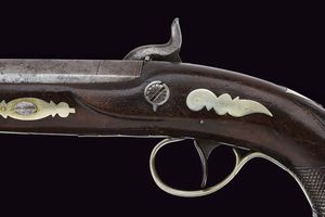 Pistola a luminello Deringer marcata Hyde & Goodrich  - Asta Rare Armi Antiche e Militaria da Tutto il Mondo - Associazione Nazionale - Case d'Asta italiane