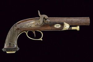 Pistola a luminello di Campanile  - Asta Rare Armi Antiche e Militaria da Tutto il Mondo - Associazione Nazionale - Case d'Asta italiane