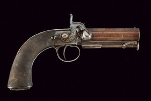 Rara pistola a luminello da viaggio di Manton  - Asta Rare Armi Antiche e Militaria da Tutto il Mondo - Associazione Nazionale - Case d'Asta italiane