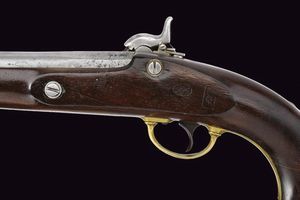 Pistola-carabina a luminello Mod. 1855  - Asta Rare Armi Antiche e Militaria da Tutto il Mondo - Associazione Nazionale - Case d'Asta italiane