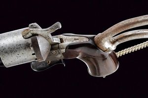 Rarissimo revolver Lefaucheux a spillo con calcio rimovibile  - Asta Rare Armi Antiche e Militaria da Tutto il Mondo - Associazione Nazionale - Case d'Asta italiane