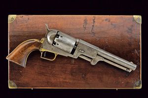 Revolver a luminello tipo Colt Dragoon con cassetta  - Asta Rare Armi Antiche e Militaria da Tutto il Mondo - Associazione Nazionale - Case d'Asta italiane