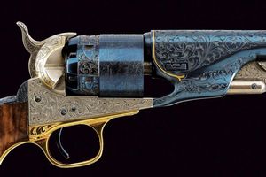 Bellissima miniatura del modello 1860 Colt Army di Uberti  - Asta Rare Armi Antiche e Militaria da Tutto il Mondo - Associazione Nazionale - Case d'Asta italiane