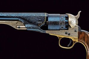 Bellissima miniatura del modello 1860 Colt Army di Uberti  - Asta Rare Armi Antiche e Militaria da Tutto il Mondo - Associazione Nazionale - Case d'Asta italiane