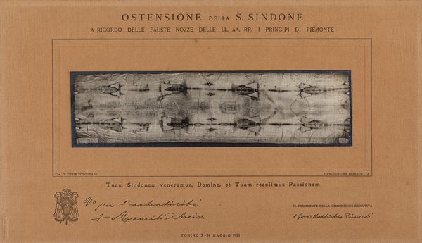 Giuseppe Enrie : Ostensione della S. Sindone  - Asta Fotografia: Under 1K - Associazione Nazionale - Case d'Asta italiane