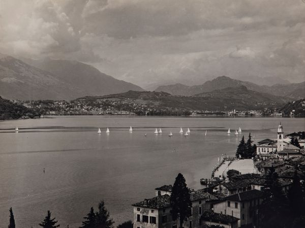 Schiefer : Campione d'Italia sul bacino centrale del Ceresio. Nell'opposta sponda, Lugano  - Asta Fotografia: Under 1K - Associazione Nazionale - Case d'Asta italiane