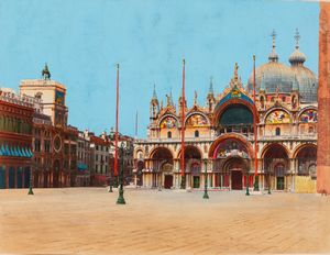 Carlo Naya - Basilica di S. Marco e Torre dell'Orologio, Venezia