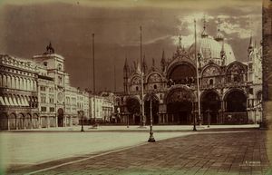 Carlo Naya - Venezia, Basilica di S. Marco e orologio