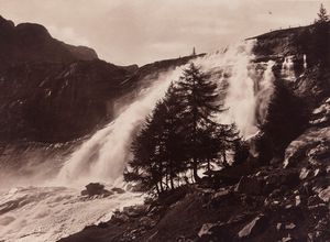 VITTORIO SELLA - Cascata del Toce alla sera (Val Formazza)