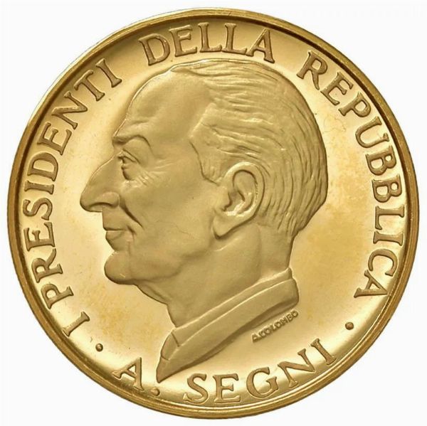 ITALIA. MEDAGLIA ORO 900 CHE COMMEMORA IL 20 ANNIVERSARIO DELLA REPUBBLICA (1946-1966) OPUS A. COLOMBO  - Asta AUREA - Associazione Nazionale - Case d'Asta italiane