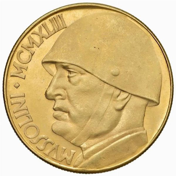 SAVOIA. RIPRODUZIONE IN ORO DELLE 100 LIRE  - Asta AUREA - Associazione Nazionale - Case d'Asta italiane