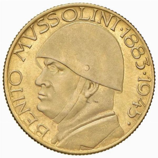 SAVOIA. RIPRODUZIONE IN ORO DELLE 20 LIRE  - Asta AUREA - Associazione Nazionale - Case d'Asta italiane