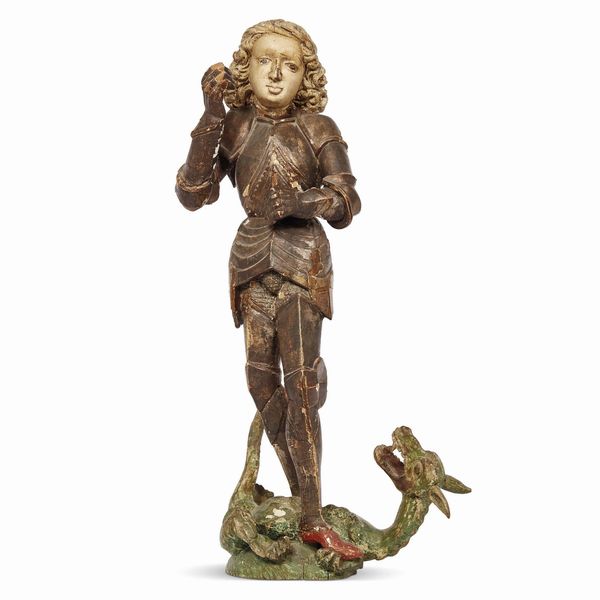 SCULTURA, SPAGNA, SECOLO XVIII  - Asta MOBILI, MAIOLICHE E OGGETTI D'ARTE - Associazione Nazionale - Case d'Asta italiane