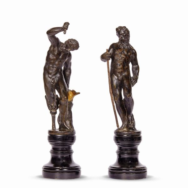 COPPIA DI SCULTURE, VENEZIA, SECOLO XVII  - Asta MOBILI, MAIOLICHE E OGGETTI D'ARTE - Associazione Nazionale - Case d'Asta italiane