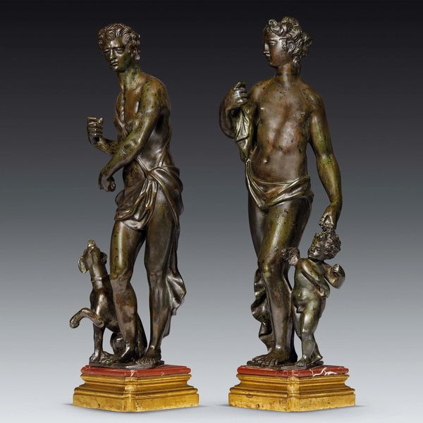 COPPIA DI SCULTURE, GIROLAMO CAMPAGNA, INIZI SECOLO XVII  - Asta MOBILI, MAIOLICHE E OGGETTI D'ARTE - Associazione Nazionale - Case d'Asta italiane