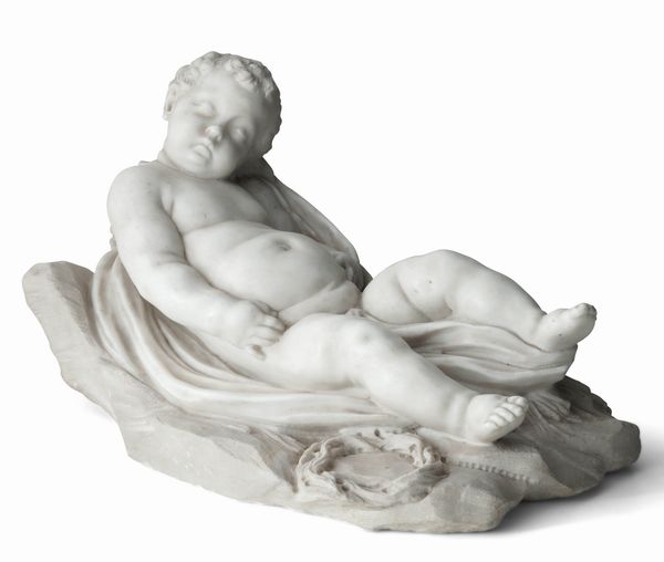 Ges Bambino dormiente. Arte barocca genovese del XVII secolo  - Asta Scultura e Oggetti d'Arte - Associazione Nazionale - Case d'Asta italiane