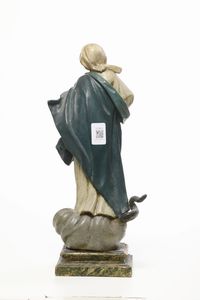 Arte barocca genovese del XVIII secolo Madonna Immacolata  - Asta Scultura e Oggetti d'Arte - Associazione Nazionale - Case d'Asta italiane