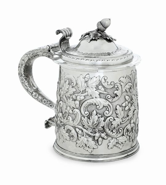 Tankard. Londra prima met del XVIII secolo.  - Asta Argenti da Collezione | XX secolo - Associazione Nazionale - Case d'Asta italiane