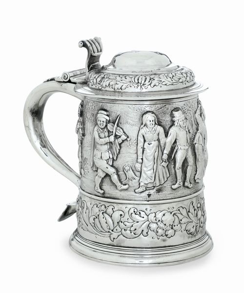 Tankard. Possibile Londra 1717, argentiere Thomas Mason  - Asta Argenti da Collezione | XX secolo - Associazione Nazionale - Case d'Asta italiane