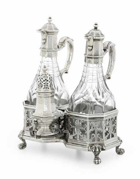 Cruet. Londra prima met del XVIII secolo, argentiere John White (documentato nel 1724)  - Asta Argenti da Collezione | XX secolo - Associazione Nazionale - Case d'Asta italiane