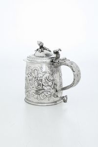 Tankard. Londra prima met del XVIII secolo.  - Asta Argenti da Collezione | XX secolo - Associazione Nazionale - Case d'Asta italiane