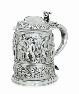 Tankard. Possibile Londra 1717, argentiere Thomas Mason  - Asta Argenti da Collezione | XX secolo - Associazione Nazionale - Case d'Asta italiane