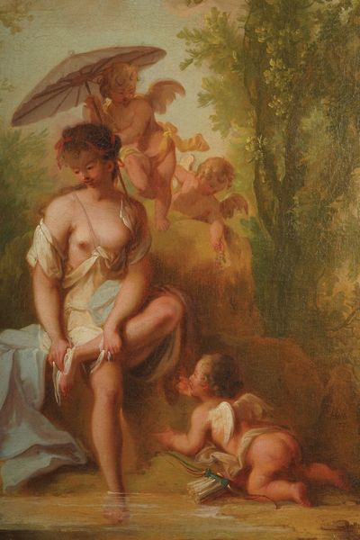 Johann Heinrich Keller : Venere al bagno  - Asta Dipinti Antichi - Associazione Nazionale - Case d'Asta italiane