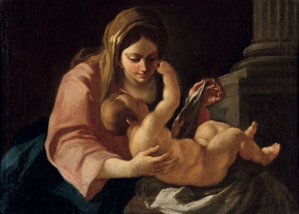 Simon Vouet : Madonna con Bambino  - Asta Dipinti Antichi - Associazione Nazionale - Case d'Asta italiane