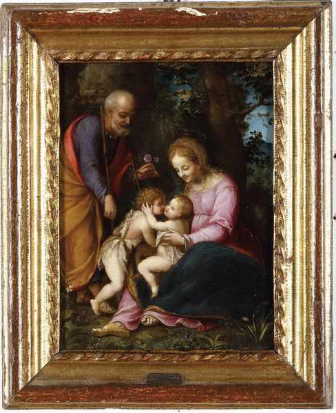 Aurelio Luini : Sacra Famiglia con San Giovannino  - Asta Old Masters - Associazione Nazionale - Case d'Asta italiane