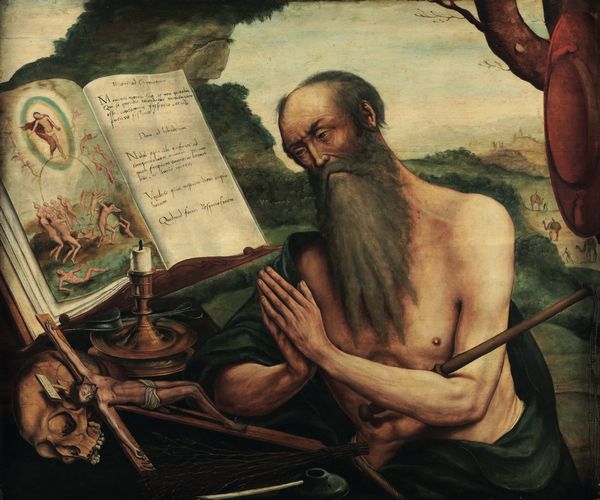 Scuola fiamminga del XVI secolo San Gerolamo in eremitaggio  - Asta Old Masters - Associazione Nazionale - Case d'Asta italiane