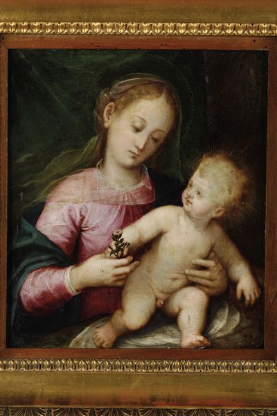 Guglielmo Caccia detto il Moncalvo : Madonna con Bambino  - Asta Old Masters - Associazione Nazionale - Case d'Asta italiane