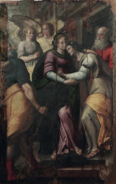 Giovanni Paolo Lolmo : Elisabetta riceve la visita di Maria  - Asta Old Masters - Associazione Nazionale - Case d'Asta italiane