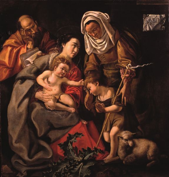 Cornelius de Beer : Sacra Famiglia con San Giovannino e Santa Elisabetta  - Asta Old Masters - Associazione Nazionale - Case d'Asta italiane