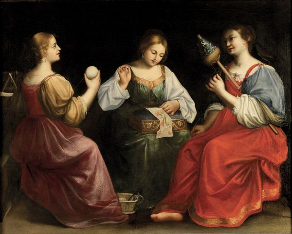 Sebastiano Brunetti : Scuola di cucito  - Asta Old Masters - Associazione Nazionale - Case d'Asta italiane