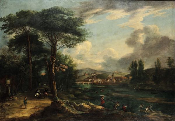 Pandolfo Reschi : Veduta di Firenze dalle Cascine  - Asta Old Masters - Associazione Nazionale - Case d'Asta italiane