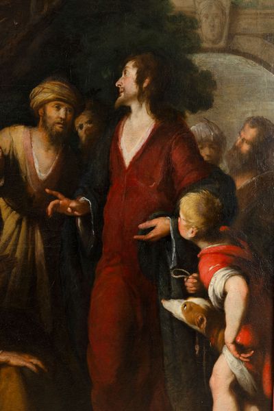 Bernardo Strozzi : Conversione di Zaccheo  - Asta Old Masters - Associazione Nazionale - Case d'Asta italiane