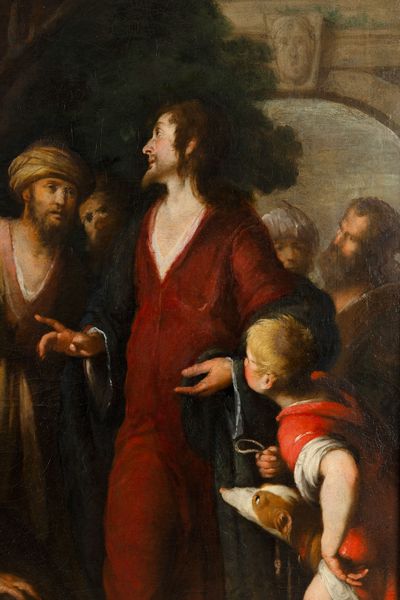 Bernardo Strozzi : Conversione di Zaccheo  - Asta Old Masters - Associazione Nazionale - Case d'Asta italiane