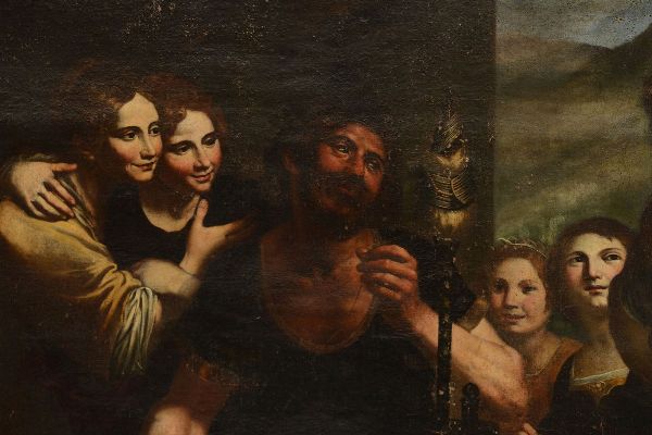 Giandomenico Cappellino : Ercole e Onfale  - Asta Old Masters - Associazione Nazionale - Case d'Asta italiane