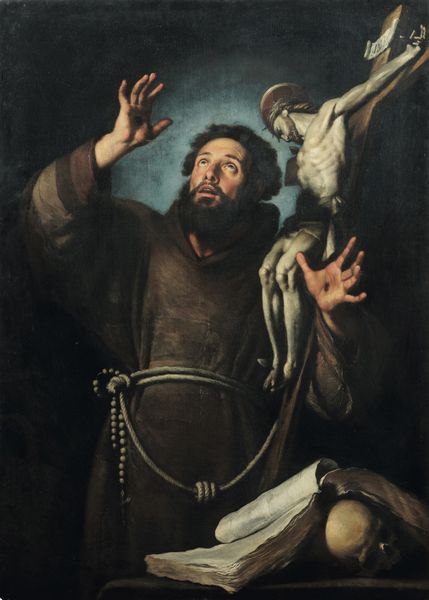 Bernardo Strozzi : San Francesco in estasi  - Asta Old Masters - Associazione Nazionale - Case d'Asta italiane