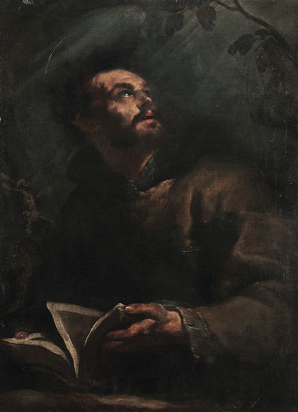 Gioacchino Assereto : San Francesco in preghiera  - Asta Old Masters - Associazione Nazionale - Case d'Asta italiane