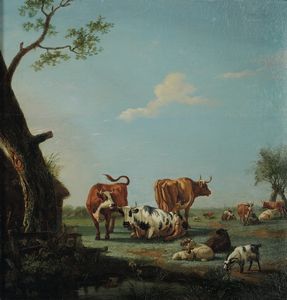 Paulus Potter - Paesaggio con armenti