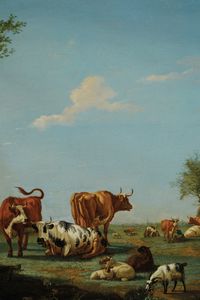 Paulus Potter : Paesaggio con armenti  - Asta Old Masters - Associazione Nazionale - Case d'Asta italiane