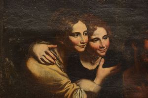 Giandomenico Cappellino : Ercole e Onfale  - Asta Old Masters - Associazione Nazionale - Case d'Asta italiane