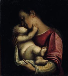 Luca Cambiaso - Madonna con Bambino