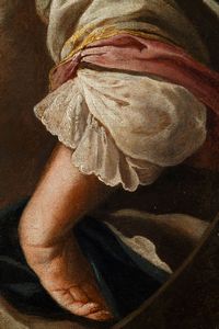 Alessandro Longhi : Ritratto di gentildonna con stola in ermellino  - Asta Old Masters - Associazione Nazionale - Case d'Asta italiane